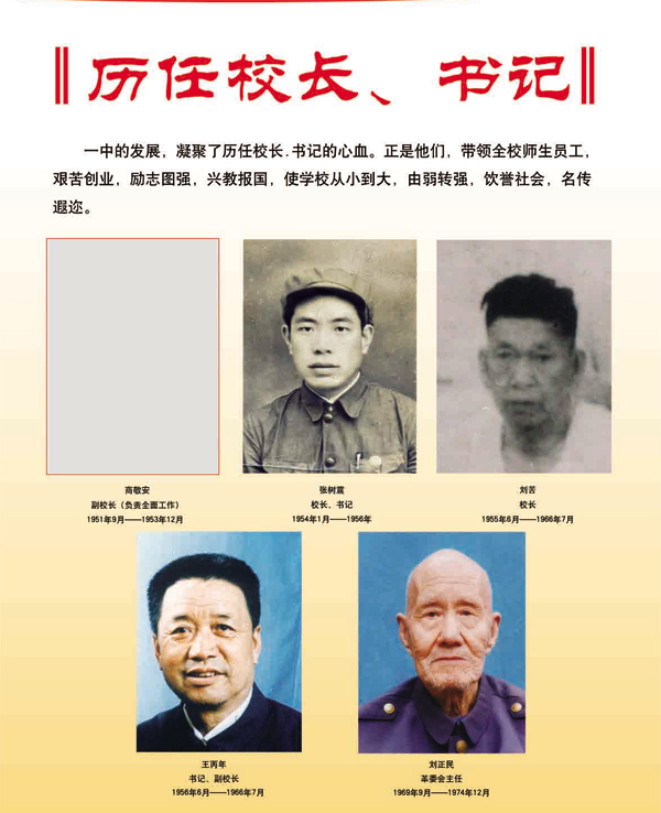 歷任校長、書記